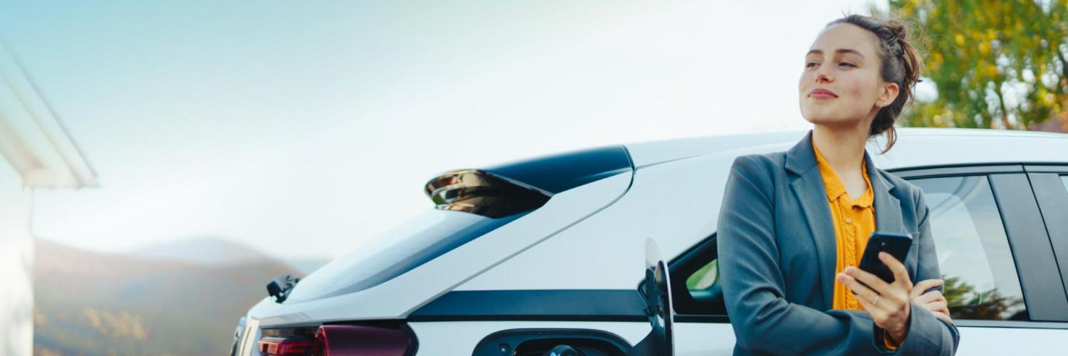 Flexibal rental image woman electric vehicle